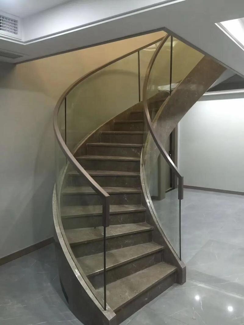 南长区热弯弧形玻璃异形展柜玻璃 - 价格